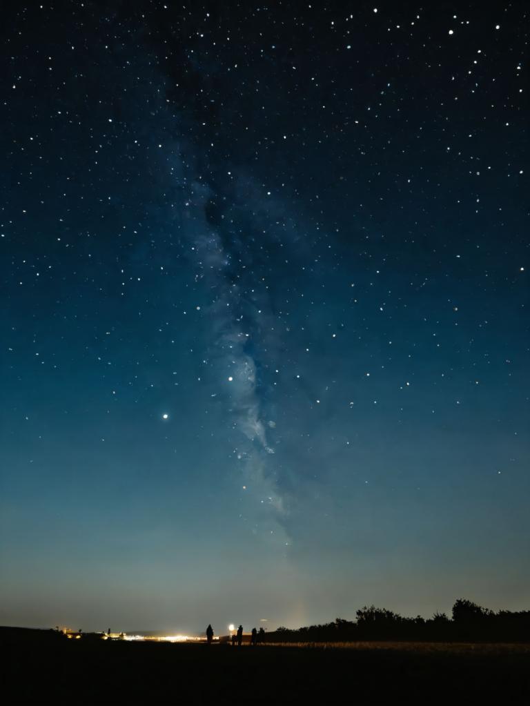 Photoréalisme,Photoréalisme, Nature, ciel de nuit, ciel, paysage, ciel étoilé), nuit, ciel étoilé