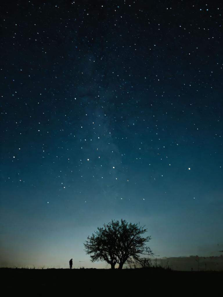 Photoréalisme,Photoréalisme, Nature, ciel de nuit, ciel étoilé), ciel, ciel étoilé, nuit, paysage