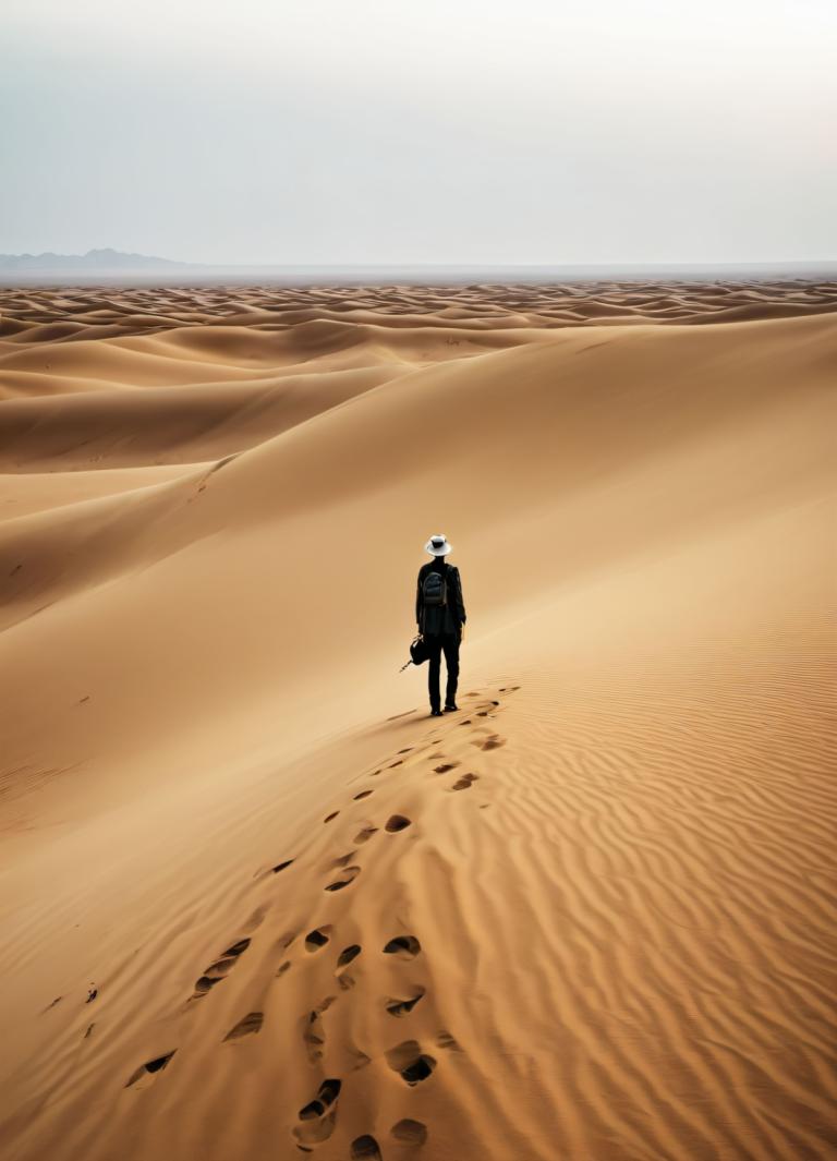 Photographic Art,Photographic Art , Nature, desert, scenery, 1boy, outdoors, sand, solo, desert, male focus