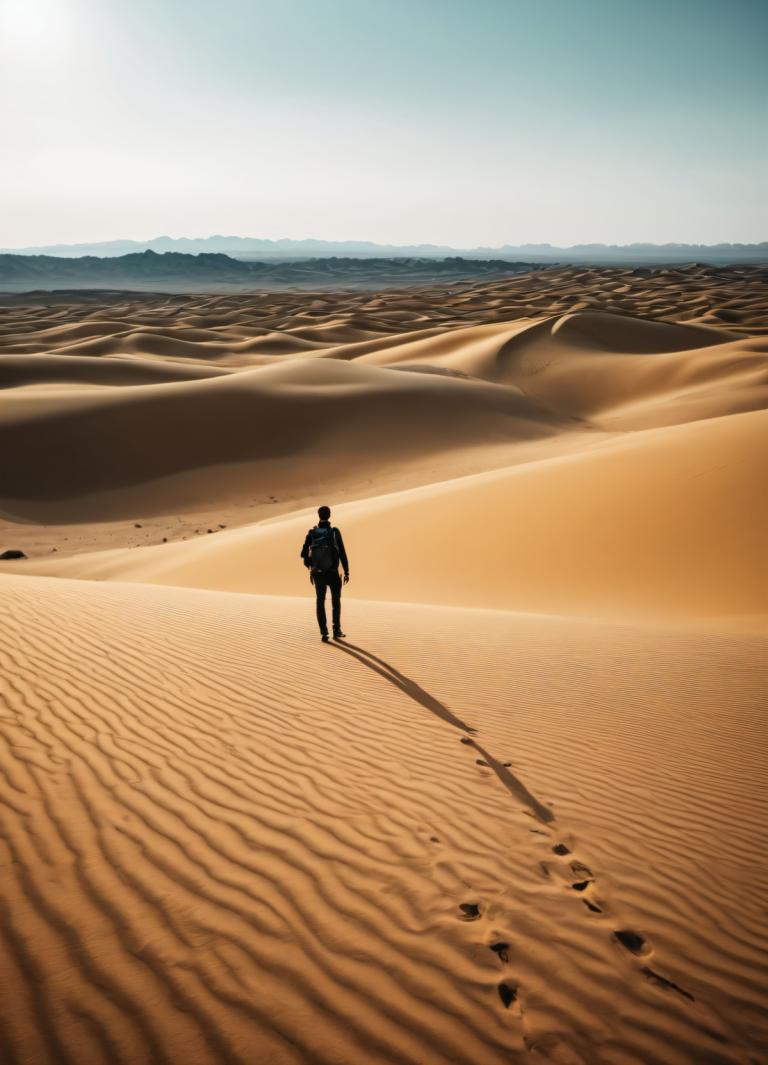 Fotografisk konst,Fotografisk konst, Natur, öken, landskap, öken, 1 pojke, sand, utomhus, solo