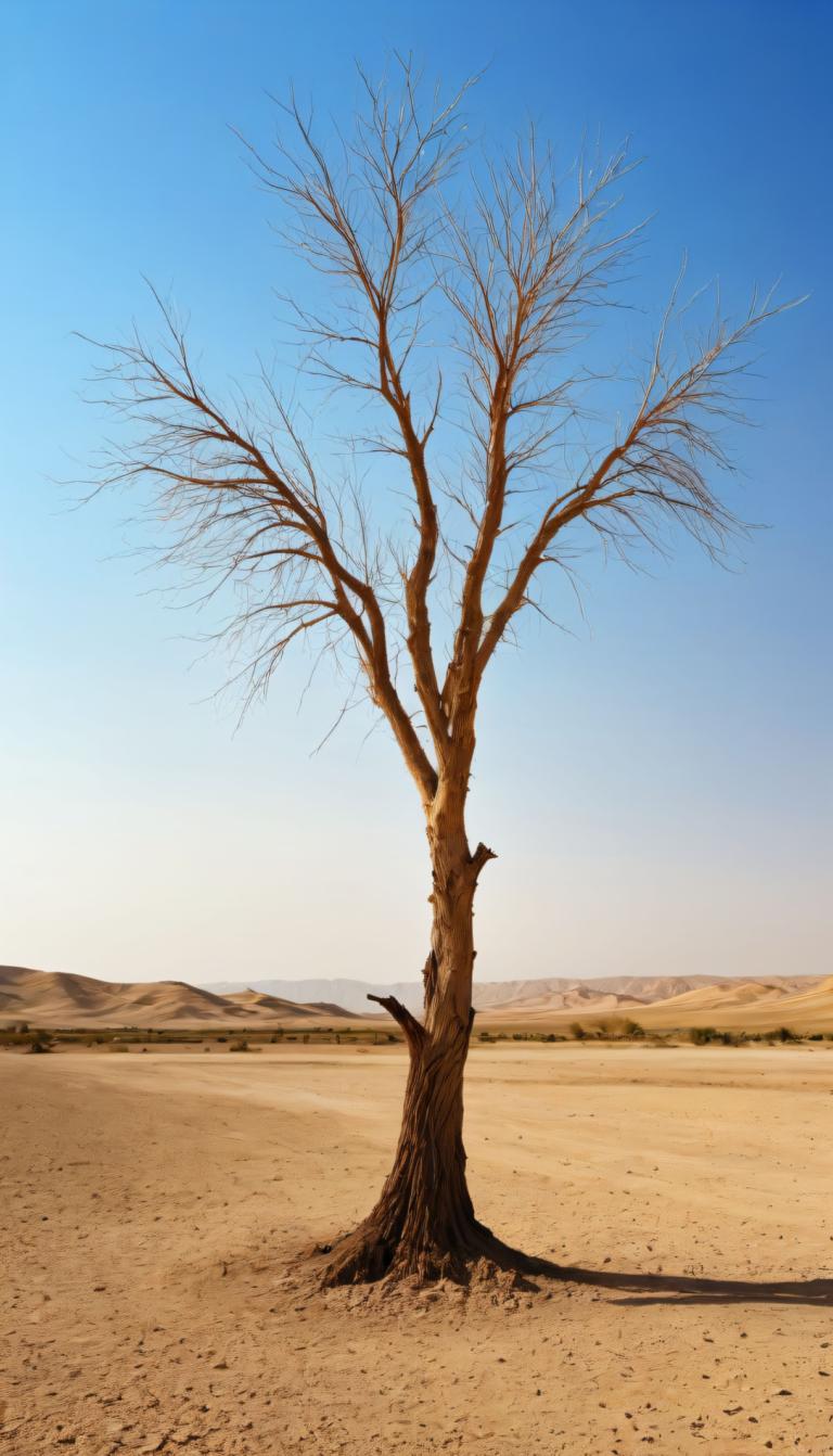 Fotokunst,Fotokunst, Natuur, woestijn, landschap, boom, boom, buitenshuis, geen mensen, lucht