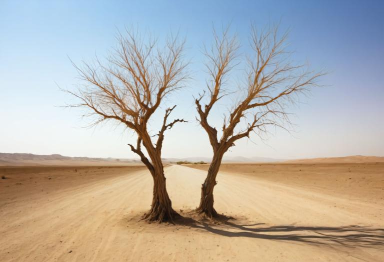 Fotokunst,Fotokunst, Natur, Wüste, Landschaft, Baum, keine Menschen, Wüste, kahler Baum, Baum