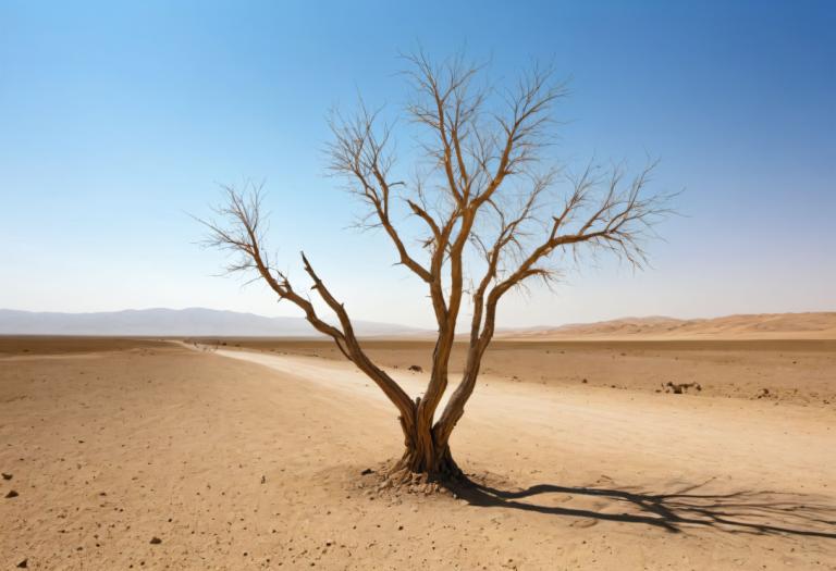 Fotokunst,Fotokunst, Natur, Wüste, Landschaft, Baum, keine Menschen, Wüste, Baum, kahler Baum