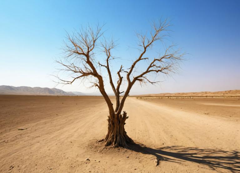 Photographic Art,Photographic Art , Nature, desert, scenery, tree, tree, desert, bare tree, no humans