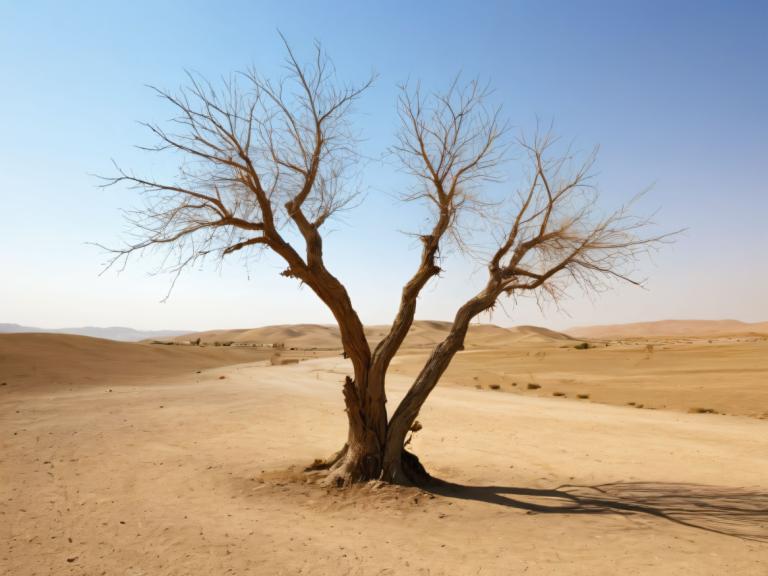 Photographic Art,Photographic Art , Nature, desert, scenery, tree, tree, desert, no humans, bare tree