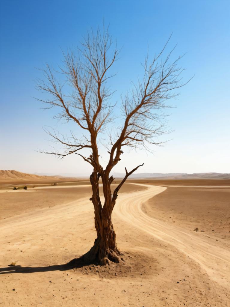 사진 예술,사진 예술, 자연, 사막,풍경,나무, 사막, 인간은 없어, 나무, 벌거벗은 나무, 옥외, 하늘, 파란 하늘, 경치, 낮, 모래