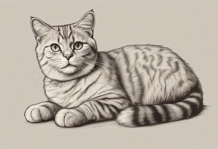 Sketch,Sketch, Animal, cat, no humans, animal focus, monochrome, cat, simple background, animal