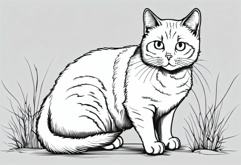 Comics,Comics, Tiere, Katze, keine Menschen, einfarbig, tierischer Fokus, Graustufen, Katze