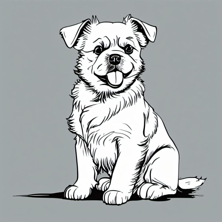 Comics,Comics, Animal, dog, no humans, dog, monochrome, grey background, greyscale, simple background