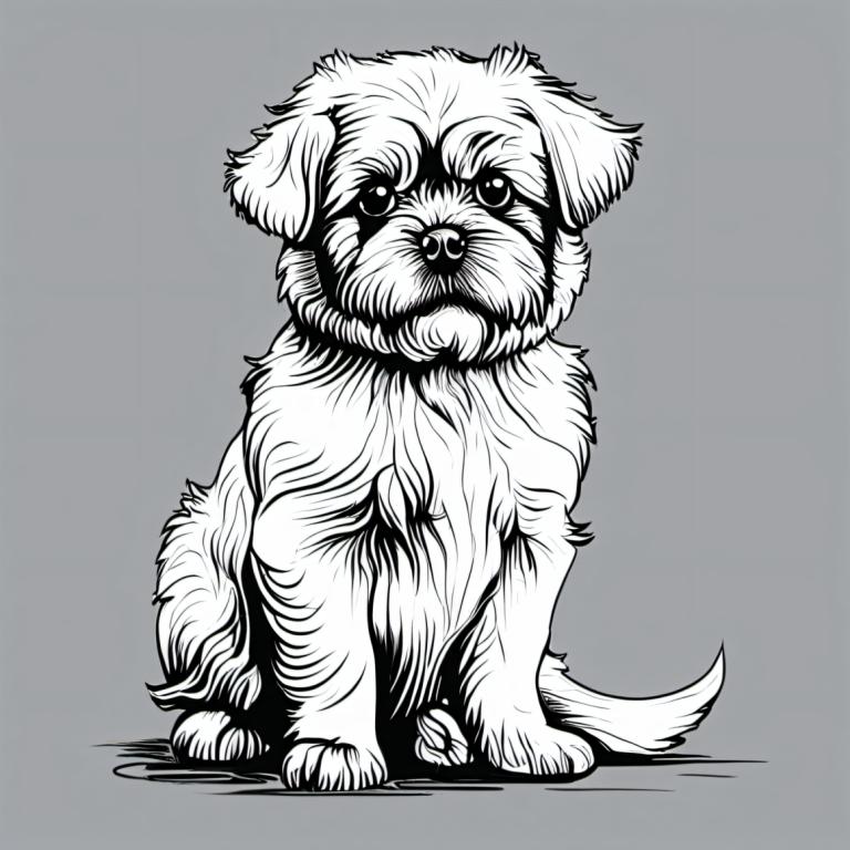 Comics,Comics, Animal, dog, monochrome, no humans, grey background, greyscale, simple background, solo