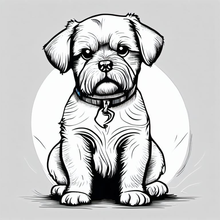 Comics,Comics, Animal, dog, no humans, dog, monochrome, greyscale, animal focus, full body, grey background