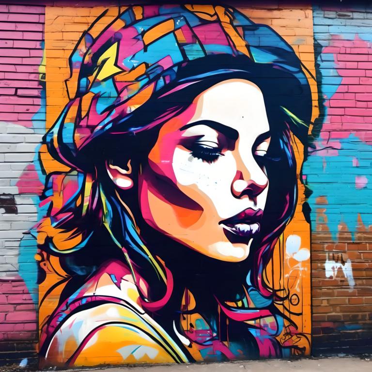 Arte callejero,Arte callejero, Gente, mujer, 1 chica, solo, sombrero, medios de comunicación tradicionales