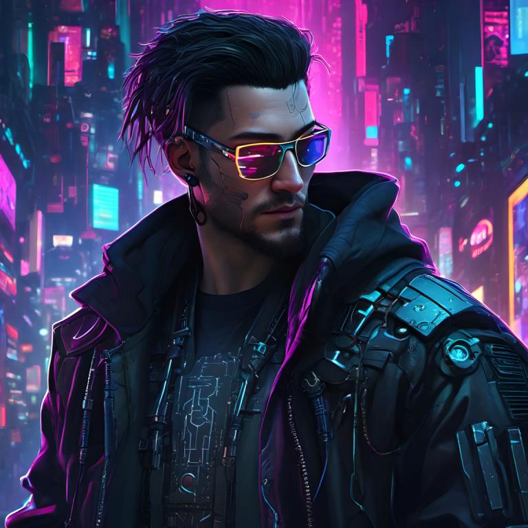 Cyberpunk,Cyberpunk, Ανθρωποι, άνδρας, 1 αγόρι, σακάκι, αρσενική εστίαση, κυβερνοπάνκ, μονοφωνία