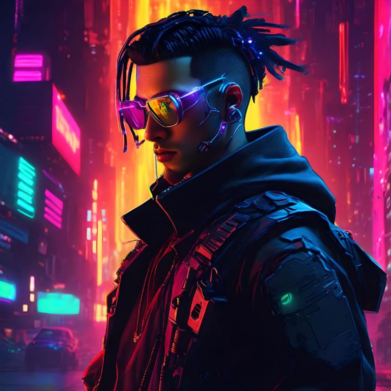 Cyberpunk,Cyberpunk, Mennesker, mand, mørk hud, 1 dreng, dreadlocks, mandligt fokus, solo, cyberpunk, jakke