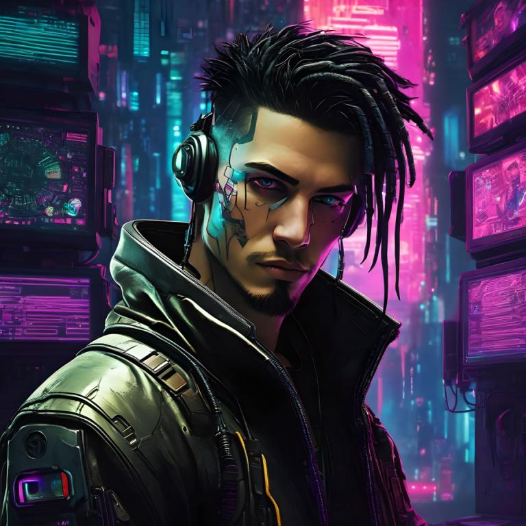 Cyberpunk,Cyberpunk, Ανθρωποι, άνδρας, κυβερνοπάνκ, 1 αγόρι, αρσενική εστίαση, μονοφωνία, cyborg