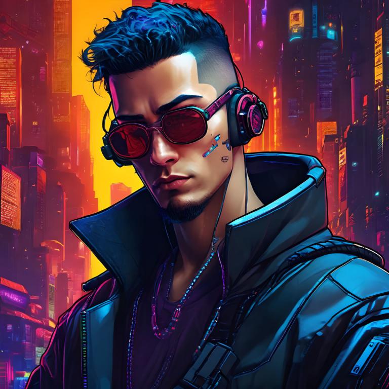 Cyberpunk,Cyberpunk, Personnes, homme, 1garçon, foyer masculin, solo, veste, Poils, cyberpunk