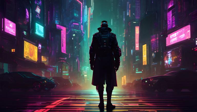 Cyberpunk,Cyberpunk, Ανθρωποι, άνδρας, μηχανοκίνητο όχημα, φώτα νέον, αυτοκίνητο, όχημα εδάφους, κυβερνοπάνκ