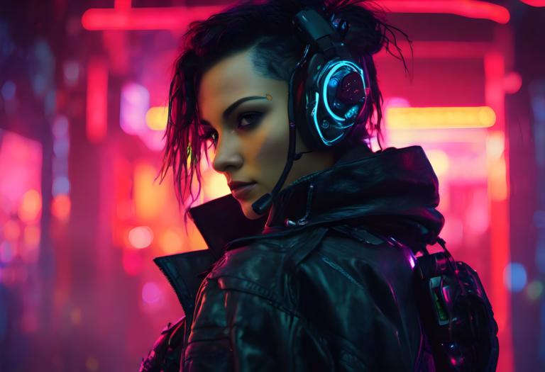 Cyberpunk,Cyberpunk, Ανθρωποι, γυναίκα, 1 κορίτσι, μονοφωνία, ΣΑΚΙΔΙΟ ΠΛΑΤΗΣ, σακάκι, αμαυρός, κότσος