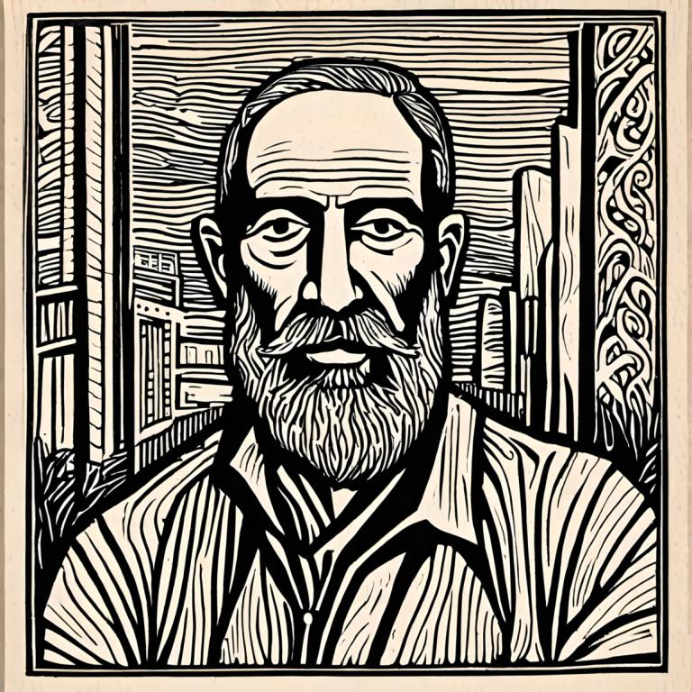 Woodcut,Woodcut, People, man, monochrome, 1boy, male focus, facial hair, greyscale, solo, beard, mustache