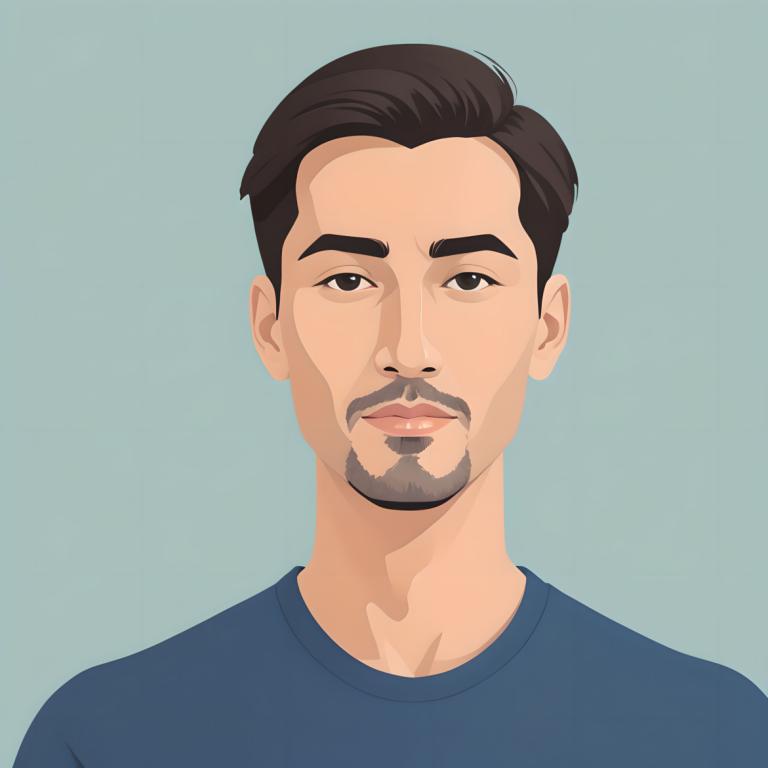 Illustration,Illustration, People, man, 1boy, solo, male focus, facial hair, shirt, simple background