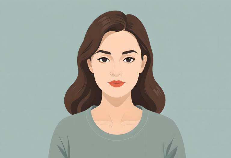 Illustration,Illustration, People, woman, 1girl, solo, brown hair, looking at viewer, simple background