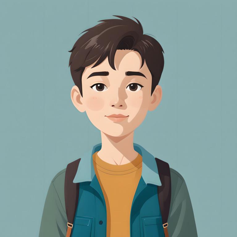 Illustration,Illustration, People, boy, solo, 1boy, male focus, shirt, brown hair, brown eyes