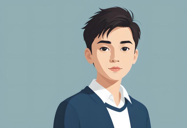 Illustration,Illustration, People, boy, solo, 1boy, male focus, shirt, simple background, collared shirt