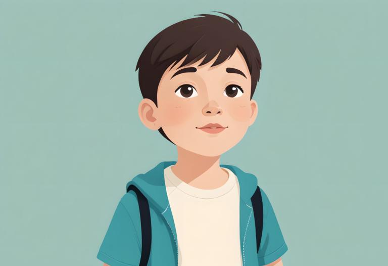 背景を削除, イラスト, 人物, 少年, ソロ, 男の子1名, 男性の焦点, シャツ, シンプルな背景, 白のシャツ, ジャケット, 上半身, 茶髪, 青いジャケット, 黒目, フード, 水色の背景, 茶色の目, バックパック, 黒髪, 半袖, 緑の背景, ショートヘア, 男の子供