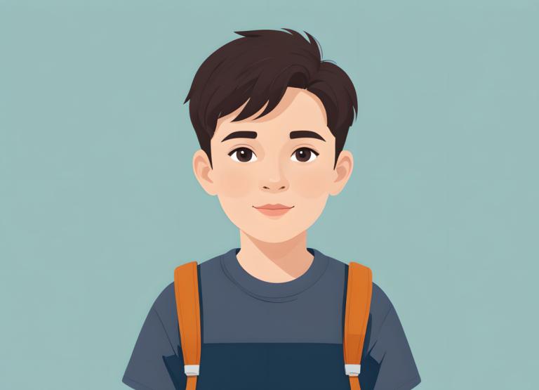 Illustration,Illustration, People, boy, solo, shirt, looking at viewer, simple background, 1boy, brown eyes