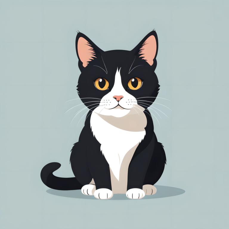 Illustration,Illustration, Animal, cat, no humans, animal focus, cat, simple background, looking at viewer