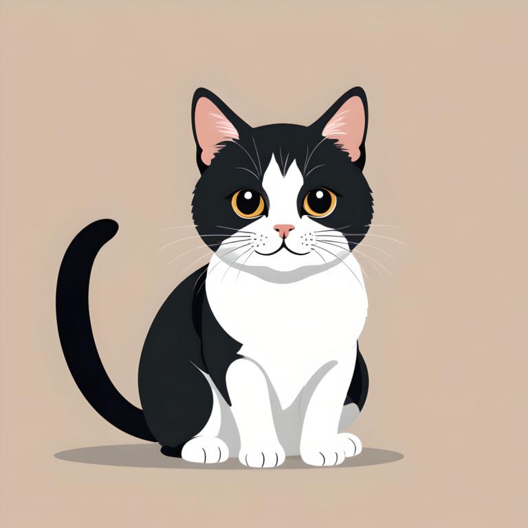 Illustration,Illustration, Animal, cat, no humans, animal focus, cat, simple background, looking at viewer