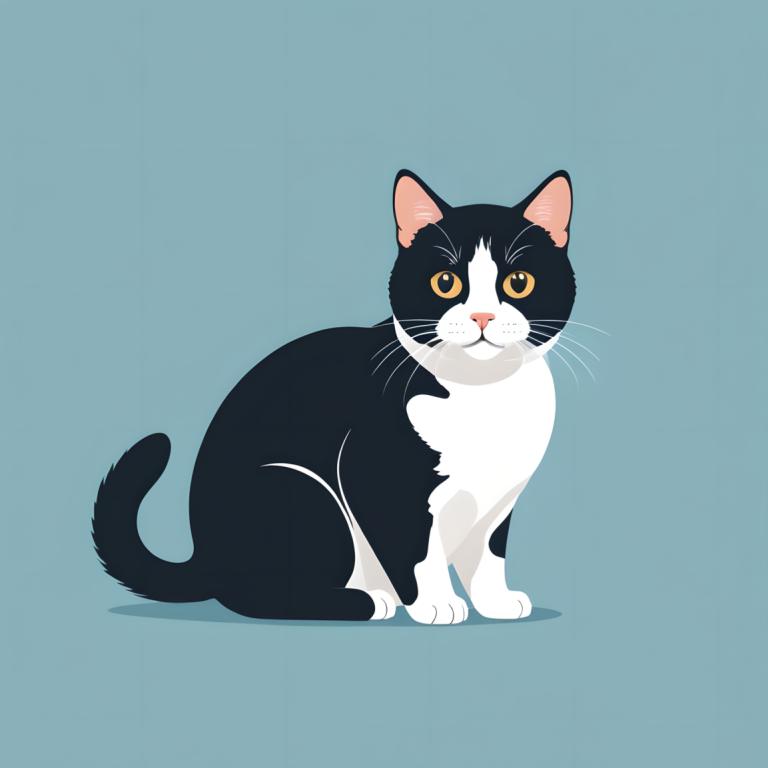 Illustration,Illustration, Animal, cat, no humans, animal focus, cat, simple background, animal