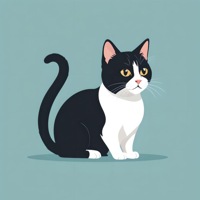 Illustration,Illustration, Animal, cat, no humans, cat, animal focus, simple background, full body