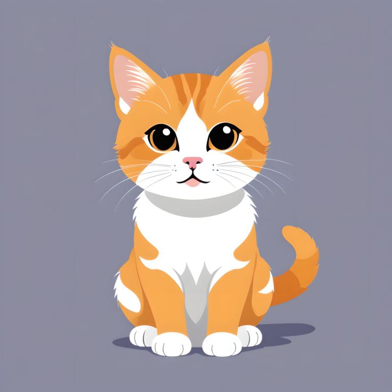 Illustration,Illustration, Animal, cat, no humans, animal focus, cat, grey background, simple background