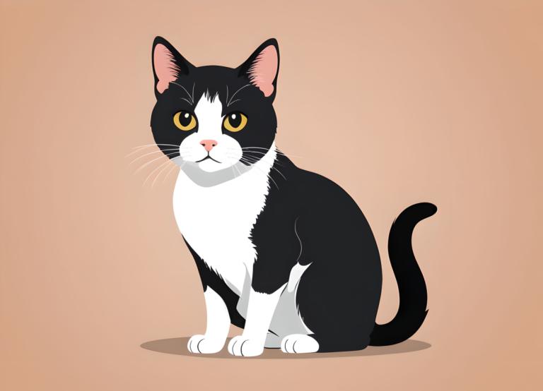 Illustration,Illustration, Animal, cat, no humans, animal focus, cat, simple background, brown background