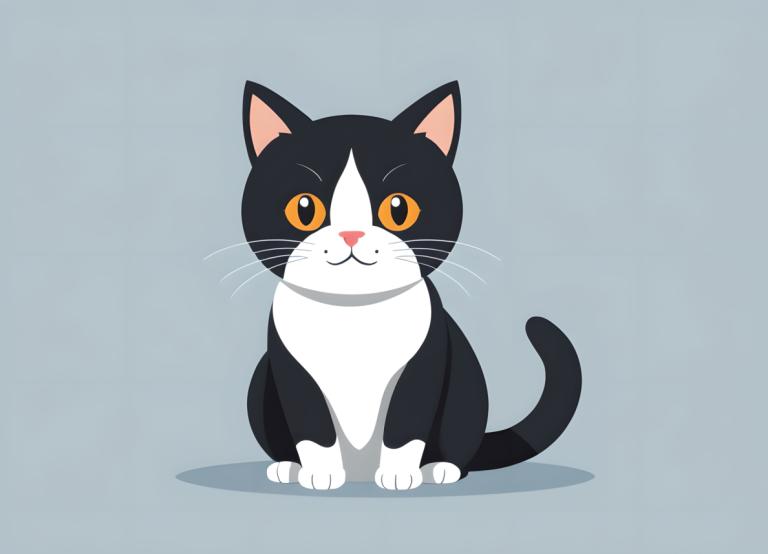 Illustration,Illustration, Animal, cat, no humans, cat, animal focus, simple background, grey background