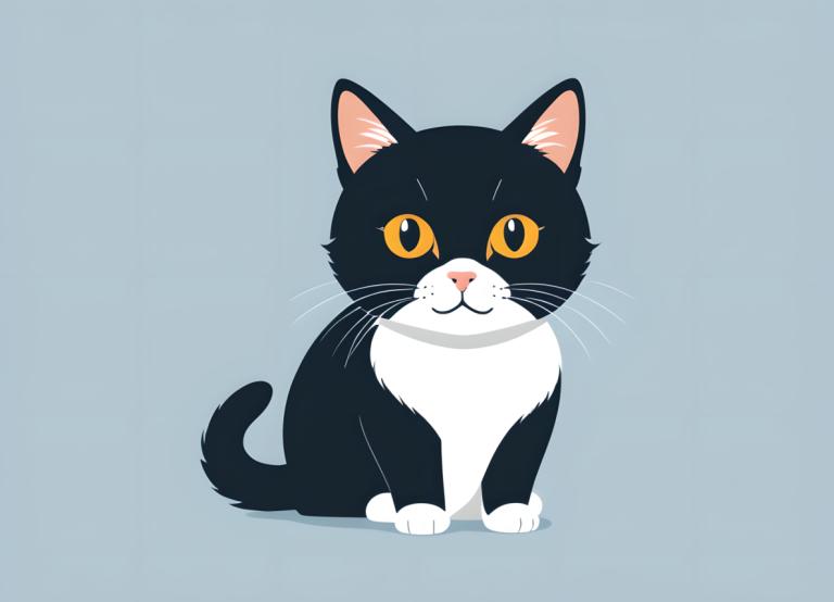 Illustration,Illustration, Animal, cat, no humans, animal focus, cat, simple background, looking at viewer