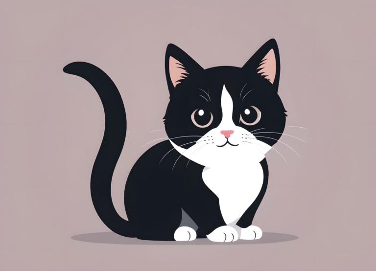 Illustration,Illustration, Animal, cat, no humans, animal focus, cat, simple background, looking at viewer