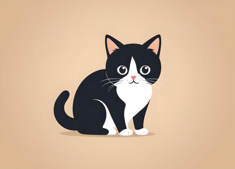 Illustration,Illustration, Animal, cat, no humans, animal focus, cat, simple background, looking at viewer