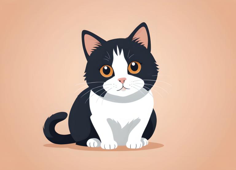 Illustration,Illustration, Animal, cat, no humans, animal focus, cat, simple background, looking at viewer