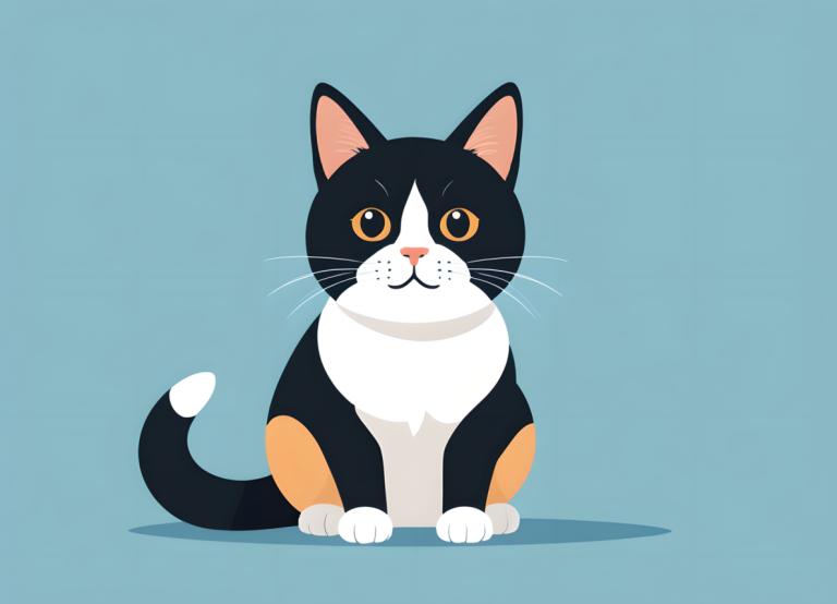 Illustration,Illustration, Animal, cat, no humans, animal focus, cat, simple background, looking at viewer