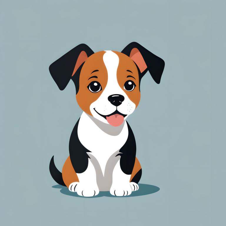 Illustration,Illustration, Animal, dog, dog, no humans, tongue, tongue out, animal focus, simple background