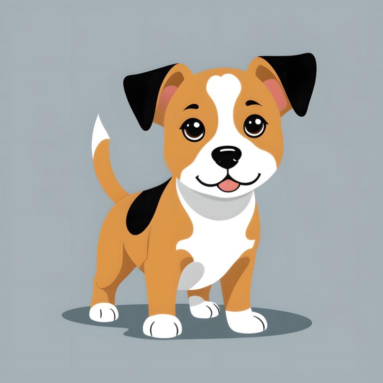 Illustration,Illustration, Animal, dog, dog, no humans, grey background, simple background, animal focus