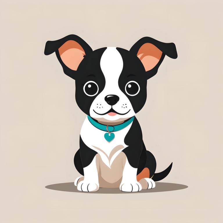 Illustration,Illustration, Animal, dog, no humans, dog, simple background, animal focus, collar