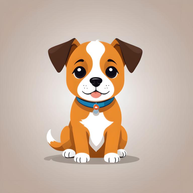 Illustration,Illustration, Animal, dog, no humans, dog, animal focus, collar, tongue, looking at viewer