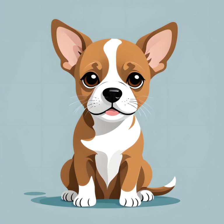 Illustration,Illustration, Animal, dog, no humans, dog, animal focus, freckles, simple background, brown eyes