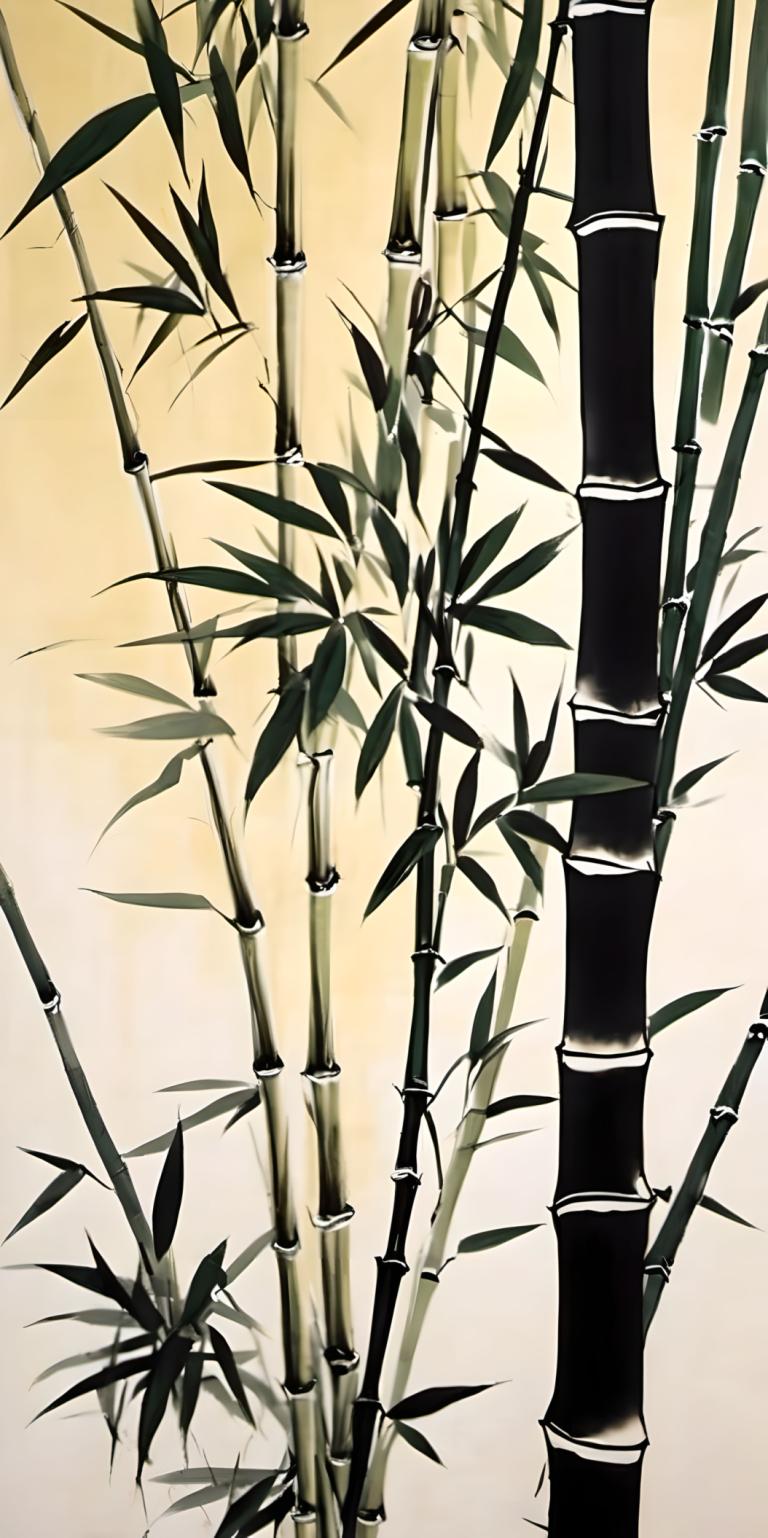 Chinese Paintings,Chinese Paintings, Nature, bamboo, bamboo, no humans, bamboo forest, nature, tanabata