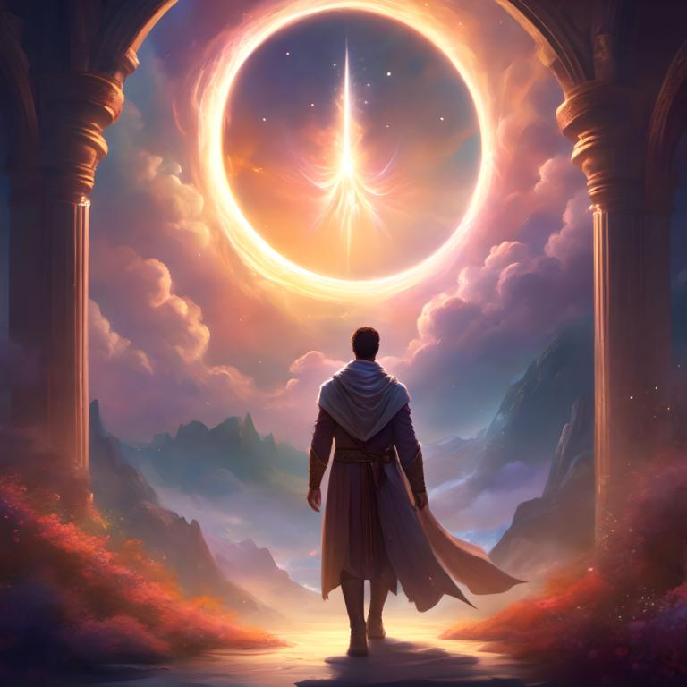 Fantasy Art,Fantasy Art, People, man, 1boy, male focus, solo, from behind, cape, sky, cloud, moon, black hair