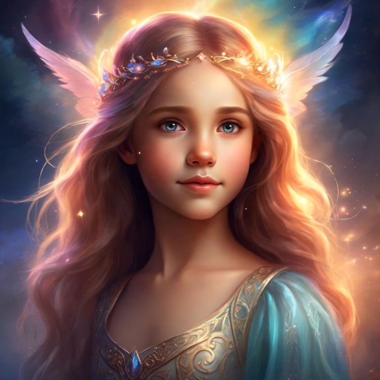 Fantasy Art,Fantasy Art, People, girl, 1girl, solo, long hair, blue eyes, head wings, looking at viewer, lips