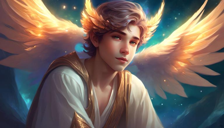 Fantasy Art,Fantasy Art, People, boy, solo, 1boy, wings, male focus, realistic, green eyes, feathered wings